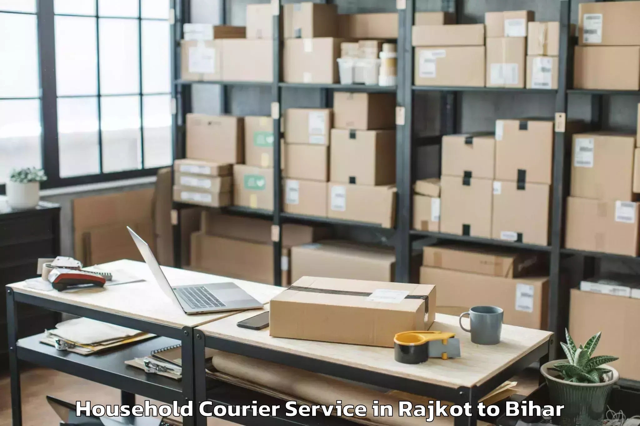 Affordable Rajkot to Ekangarsarai Household Courier